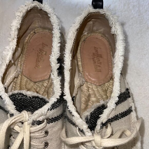Loeffler Randall Alfie Espadrille Sneaker Womens Off White Black Size 8.5 US - Picture 5 of 12